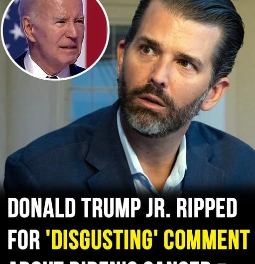 Donald Trump Jr. Faces Backlash Over Biden Cancer Remarks
