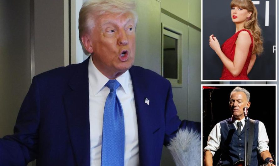 Trump Blasts NJ Icons Taylor Swift and Bruce Springsteen Amid Garden State Woes
